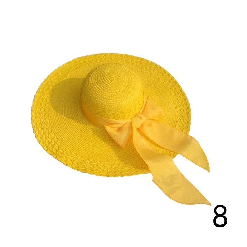 Beach Hat Large Hat Summer Bow Dome Sun Hat Lady Hat