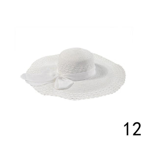 Beach Hat Large Hat Summer Bow Dome Sun Hat Lady Hat